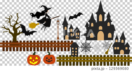 ハロウィーンのイラスト	 129369080
