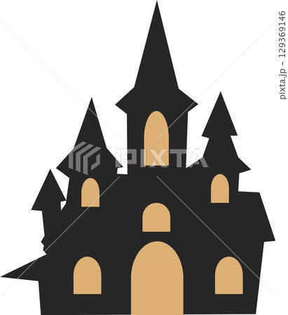 お城のイラスト(夜・ハロウィン) お城のイラスト(夜・ハロウィン) 129369146