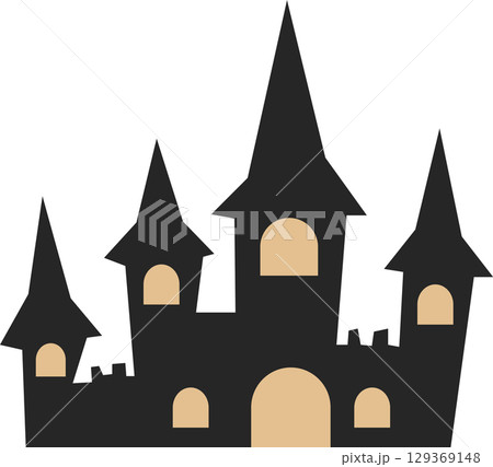 お城のイラスト(夜・ハロウィン) お城のイラスト(夜・ハロウィン) 129369148