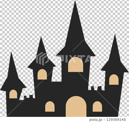 お城のイラスト(夜・ハロウィン) お城のイラスト(夜・ハロウィン) 129369148