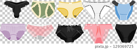 パンツのイラスト	セット 129369725