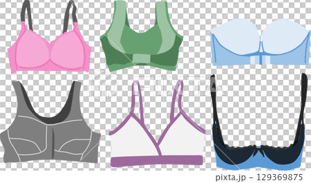 胸罩插圖集 129369875