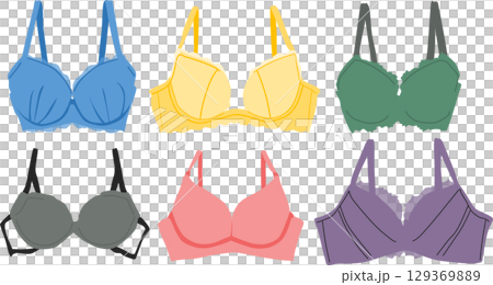 Bra illustration set 129369889