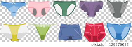 パンツのイラストセット 129370052
