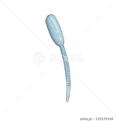 Pasteur pipette, laboratory equipment. Watercolor illustration hand drawn, cartoon. Drawing for stickers, posters, card blanks, scrapbooking, journaling. science, laboratory, equipment, pipette Pasteur pipette, laboratory equipment. Watercolor illustration hand drawn, cartoon. Drawing for stickers, posters, card blanks, scrapbooking, journaling. science, laboratory, equipment, pipette 129370348