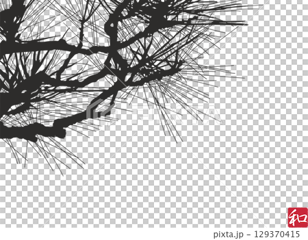 帶有鬆枝圖案的紡織背景材料 帶有鬆枝圖案的紡織背景材料 129370415