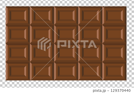 甘くて美味しいバレンタインで渡す板チョコレート 129370440