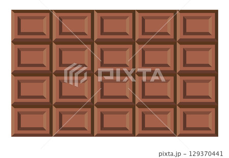 甘くて美味しいバレンタインで渡す板チョコレート 129370441