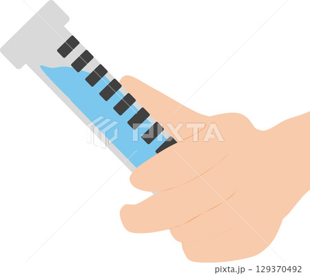 実験するグラフィック素材イラスト	 129370492