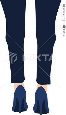 ハイヒールのグラフィック素材イラスト	 129370636