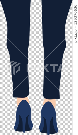 ハイヒールのグラフィック素材イラスト	 129370636