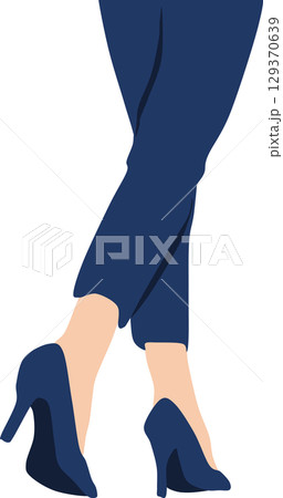 ハイヒールのグラフィック素材イラスト	 129370639