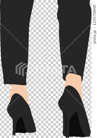 High heels graphic illustration High heels graphic illustration 129370640