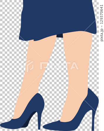 High heels graphic illustration 129370641