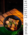 The Stir fried Chilli Garlic Crispy Pork for food concept. 129371114