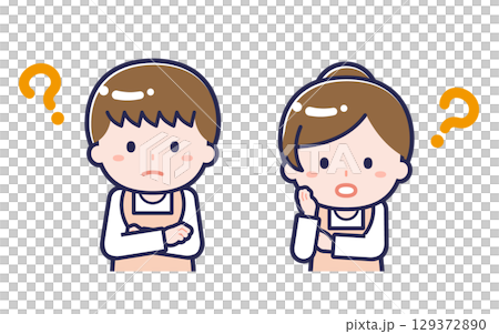 Nursery teacher / Duo / Male and female 04 Nursery teacher / Duo / Male and female 04 129372890