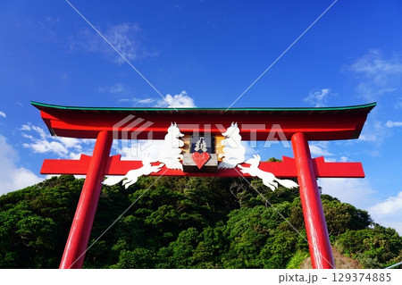赤い鳥居　　元乃隅神社320 129374885