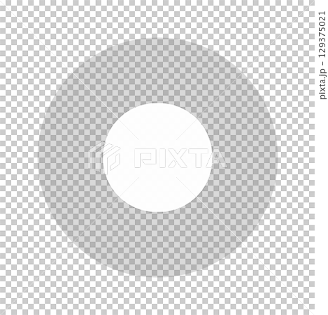 グレーの録音・録画・撮影ボタンのアイコン - シンプルでおしゃれな半透明のRECマークのUI素材 129375021