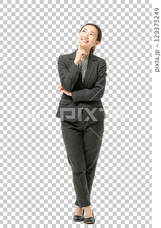 Portrait of a Japanese female business person in a suit (transparent background) | Woman, suit, business, transparent background, person Portrait of a Japanese female business person in a suit (transparent background) | Woman, suit, business, transparent background, person 129375249