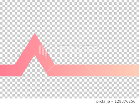 Pink electrocardiogram waveform graph image Pink electrocardiogram waveform graph image 129376256