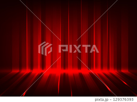 Tech red line pattern art dark background 129376393