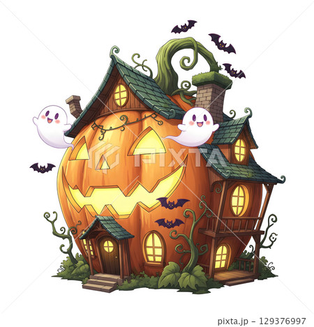 Halloween House Cartoon, Halloween PNG transparent background 129376997