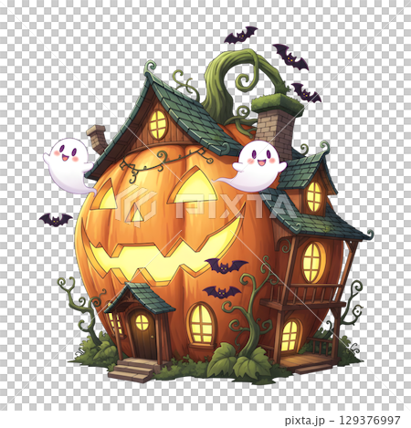 Halloween House Cartoon, Halloween PNG transparent background 129376997