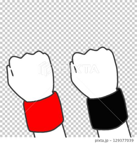 Wristband, wrist, red, black Wristband, wrist, red, black 129377039