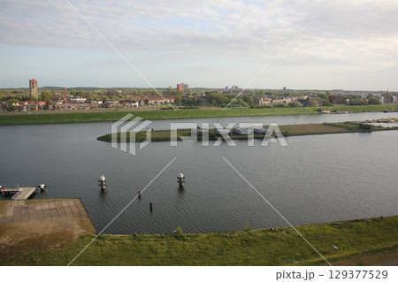 Locks in Kronstadt on the Neva River. Locks in Kronstadt on the Neva River. 129377529