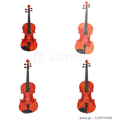 バイオリンのイラスト バイオリンのイラスト 129378489