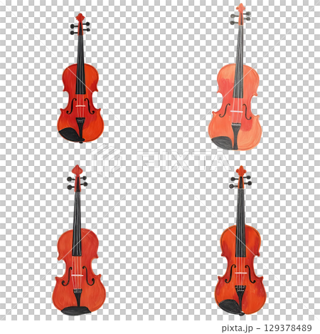 バイオリンのイラスト バイオリンのイラスト 129378489