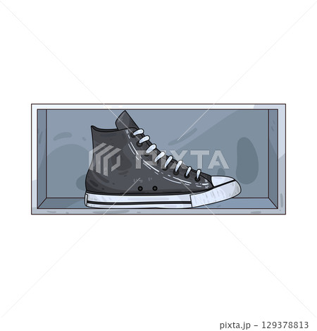 illustration of shoe illustration of shoe 129378813