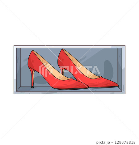illustration of high heels 129378818