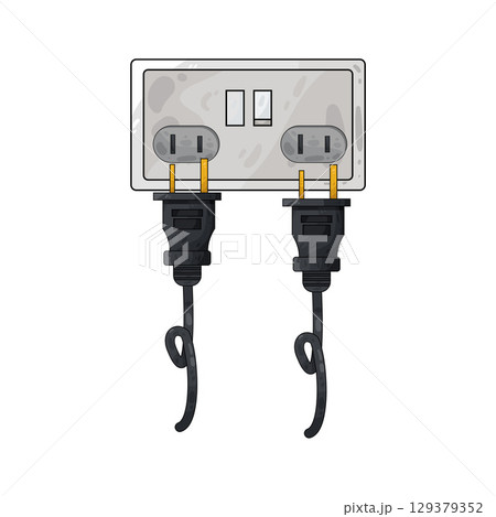 illustration of plug in 129379352