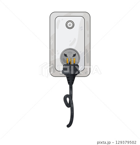 illustration of plug in illustration of plug in 129379502