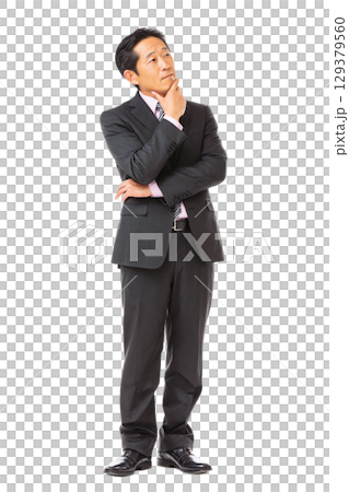 Portrait of a Japanese male business person in a suit (transparent background) | Male, suit, business, transparent background, person Portrait of a Japanese male business person in a suit (transparent background) | Male, suit, business, transparent background, person 129379560
