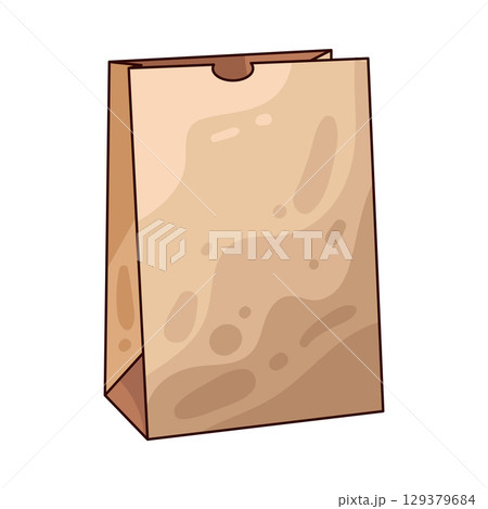illustration of paper bag 129379684