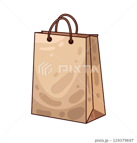 illustration of paper bag 129379697