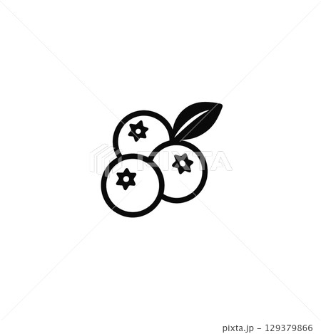 ブルーベリーの線画アイコン、イラスト、素材、背景なし ブルーベリーの線画アイコン、イラスト、素材、背景なし 129379866