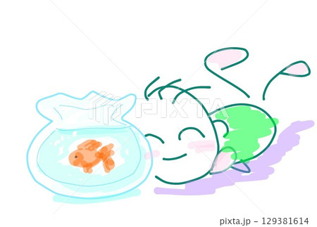 暑い夏と金魚 暑い夏と金魚 129381614