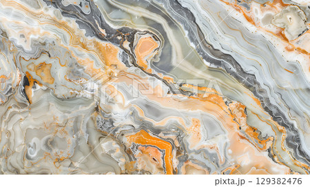 Textured jasper stone background in earthy tones with intricate patterns and swirls 129382476