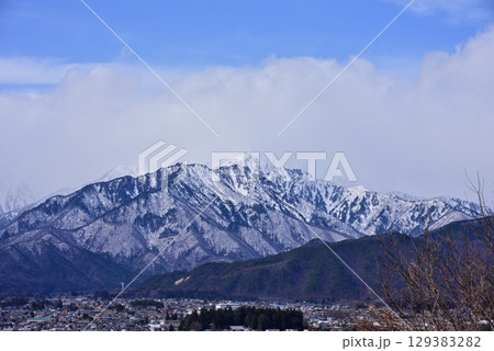 信州風景~雲かかる北アルプス爺ヶ岳~ 信州風景~雲かかる北アルプス爺ヶ岳~ 129383282