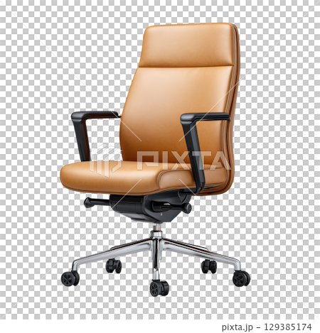 Elegant and Modern Office Chair with Comfortable Design and Stylish Faux Leather Upholstery Elegant and Modern Office Chair with Comfortable Design and Stylish Faux Leather Upholstery 129385174