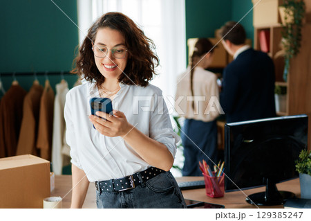 designers are working in studio designers are working in studio 129385247