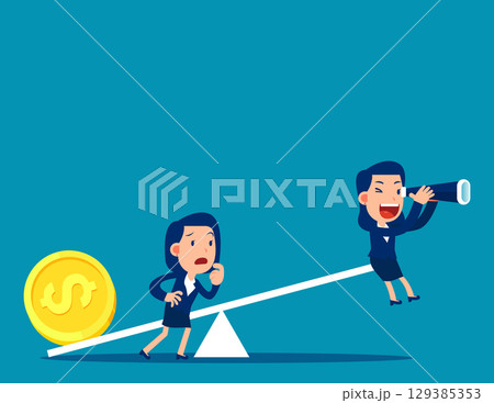 Vision. Person with power of money Vision. Person with power of money 129385353