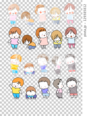 可愛的小寶寶插圖集 可愛的小寶寶插圖集 129385812