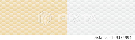 ハニカム構造の背景素材,蜂の巣模様 129385994