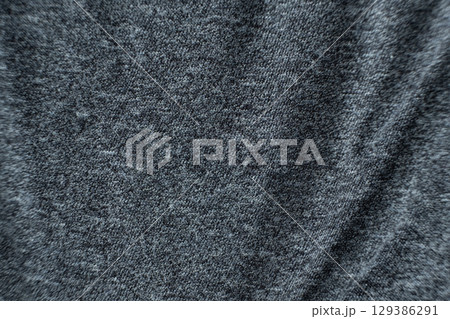 Grey Abstract Fabric Background, Cotton Polyester Blend 129386291