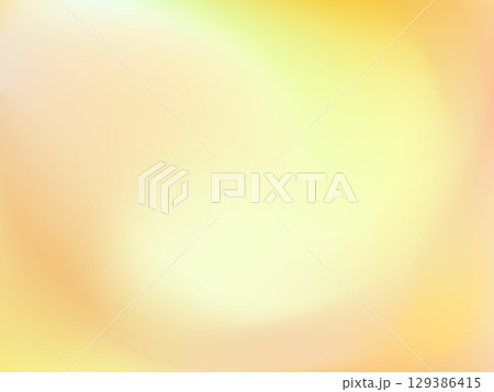 柔らかく輝くライトオレンジグラデーション背景 129386415