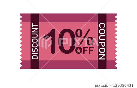 10% Discount Coupon Voucher Offer 10% Discount Coupon Voucher Offer 129386431